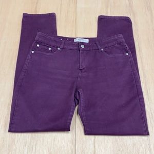 P&p jeans purple straight leg jeans women size 12